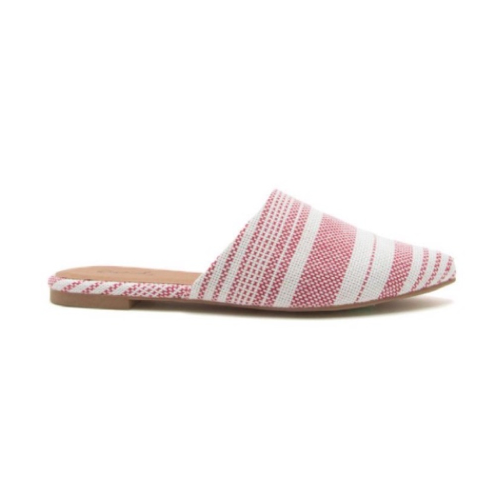 Quipid Red White Mule Slide Slip on’s